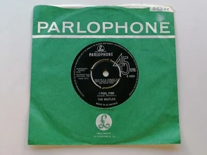 THE BEATLES ORIGINAL 1964 UK 45 I FEEL FINE EXCELLENT - Picture 1 of 6