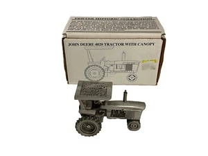 Spec-Cast John Deere Model 4020 w/ Canopy, Pewter Tractor, 1:43, Mdl JDM-078 - Picture 1 of 15