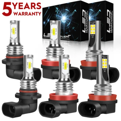 For Toyota Camry 2007-2012 - 6000K LED Headlight + Fog Light Combo 6x Bulbs BY - Image 1 of 4