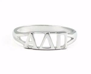 Alpha Delta Pi sterling silver ring with cut-out letters, NEW!!*** - Picture 1 of 2