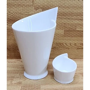 Maxwell and Williams White Basics French Fries Cup and Sauce Dish - Picture 1 of 6