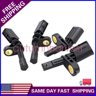 Juego de 4 sensores de velocidad de rueda ABS delantero trasero izquierdo y derecho para Audi y Volkswagen Foto 1 de 4