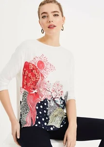 CAMISETA TOP PHASE OCHO COLOCACIÓN MARIKO MANGA 3/4 PRECIO DE VENTA SUGERIDO POR EL FABRICANTE £55 8 A 18 - Imagen 1 de 6