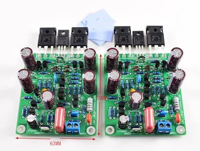 Diy Hifi L7 Class AB IRFP240 IRFP9240 Stereo Mosfet Audio Amplifier Board/ kit - Image 1 of 4