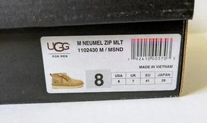 Stivali UGG Neumel Zip MLT 1102430 da uomo colore marrone con lacci e zip taglia US 8 NUOVI - Foto 1 di 11