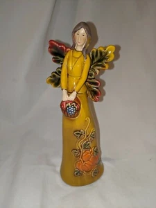 Fall Autumn Angel Fairy Pumpkin Figurine - Picture 1 of 7