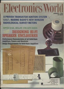 Electronics World Magazine Vol 75 #01 Jan 1966 Hi-Fi Speakers VHF Marine Radio - Picture 1 of 3