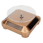 (Gold)Rotating Solar Energy Multi-Purpose Watch Phone Jewelry Display HG5