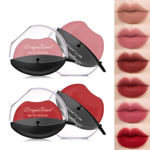 12PCS/Set Lazy Lipstick Matte Lasting Moisturizing Lipstick Non-stick Lip Shaped - Picture 1 of 12