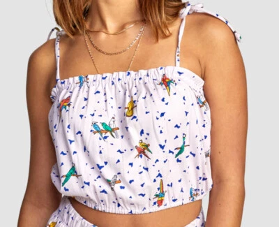 RVCA X LUKE PELLETIER NUEVO CON ETIQUETAS DAMAS SIN JAULA TOP TALLA PEQUEÑA Foto 1 de 4