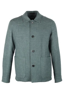 Sobrecamisa ZEGNA Verde Oasi Cachemira Talla 52 IT / 42R EE. UU. Nueva Con Etiquetas - Imagen 1 de 6