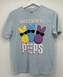 PEEPS Hangin' With My Peeps T-Shirt Blue Easter Candy Kids XL 14-16 - Picture 1 of 3