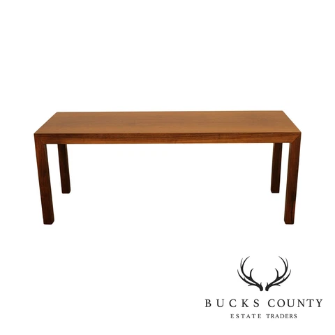 Intrex Mid Century Modern Rosewood Parsons Low Console Table Cover