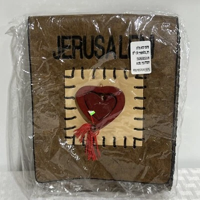 СУМКА ИЗ ПОЛИЭСТЕРА ИЕРУСАЛИМСКАЯ ДЛЯ БУТЫЛОК С ВОДОЙ НОВАЯ 8X6 ДЮЙМОВ НА КНОПКАХ - Изображение 1 из 4