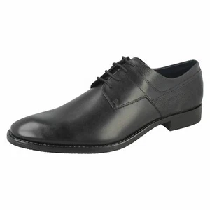 Mens Bugatti Rounded Toe Formal Lace Up Leather Shoes 313-52101-1000 - Picture 1 of 10