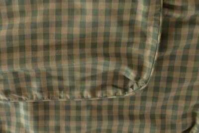 PAIR OF CHELSEA TEXTILE DECORATIVE THROW PILLOW CASES gingham green Swedish - Image 1 of 3