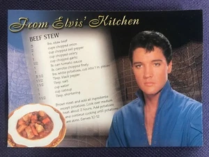 ELVIS PRESLEY From Elvis' Kitchen Beef Stew Authentic Recipe  2001 Postcard - Picture 1 of 1