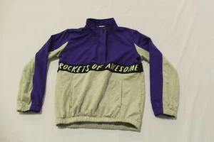 Rockets Of Awesome Boy's Quarter Zip Logo Name Jacket LV5 Multicolor Size 8 - Picture 1 of 3