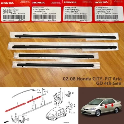 02-08 genuino Honda Fit Aria sedán City GD cinturón de puerta resistente a la intemperie sello de goma Foto 1 de 4