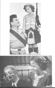 2 FOTOKARTEN ~ KINDERSTERN, SCHAUSPIELER SHIRLEY BÜGEL, MIT GEWEHR & DUMMY 3X5" - Bild 1 von 1