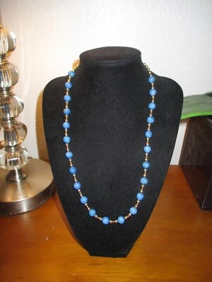 Collar de cuentas de lapislázuli y 14K GF Foto 1 de 3