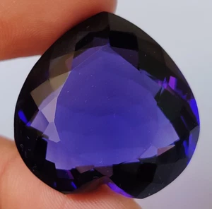 AAA+++ Large Blue Tanzanite 87.75 Ct. Heart Cut Loose Gemstone Ring & Pendant - Picture 1 of 8