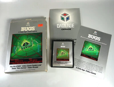 Atari 2600: BUGS By Data Age CIB (In Original Box) - Cartridge Tested & Works - Image 1 of 4