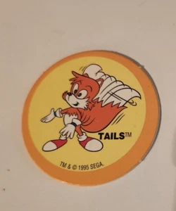 1995 SEGA Sonic The Hedgehog Pogs TAILS Number 16 Need for your Collection? - Picture 1 of 2