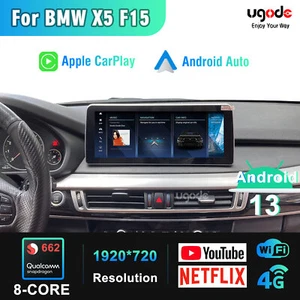 Android 13 Screen Carplay For BMW X5 X6 F15 F16 Car Stereo Navigation 12.3" - Picture 1 of 13