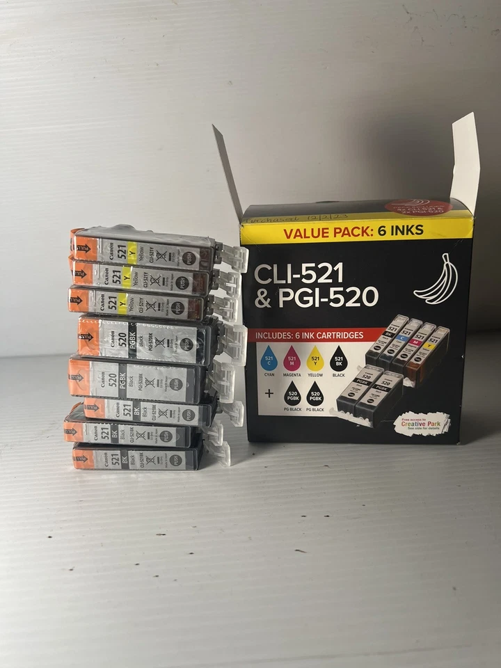Canon CLI-521 & PGI-520 Value Pack (8 inks) FREE POST - Image 1 of 4