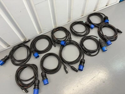 10x 3m 16a CEE To Neutrik True1 Truecon Cable Titanex H07RN-F 3x2.5mm - Image 1 of 4