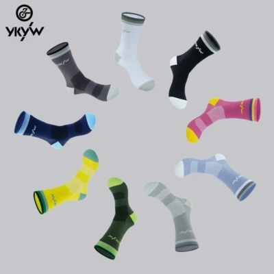 YKYWBIKE Cycling Socks Sports High Elasticity Unisex Running Socks Breathable - Image 1 of 4