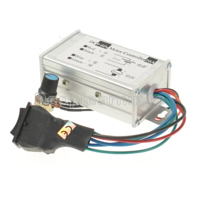 12V 24V 20A Max PWM DC Motor Stepless Variable Speed Controller 25kHz Switch New - Image 1 of 4