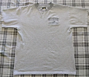 H.L. Miller Gold Mens Gray Short Sleeve Shirt Yellowstone National Park Size L - Picture 1 of 6