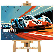 MOTOR RACING SPORTS CAR WALL ART CANVAS PICTURE -  UNFRAMED ART PRINTS ALSO #3