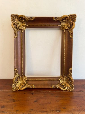 Antique Gold Rococo Frame, Ornate Gesso Picture Frame, for 12x15.75" - Image 1 of 4