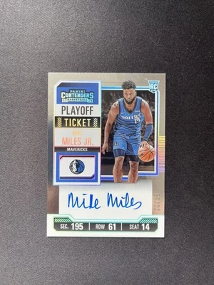 2023-24 Contenders Mike Miles Jr. RC Playoff Ticket Auto On Card /99 *Z685 - Image 1 of 2