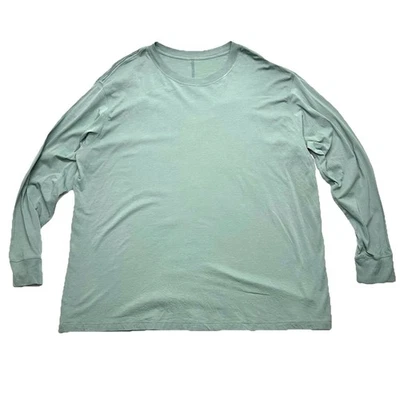 Camisa Lululemon Para Hombres Fundamental Manga Larga XXL Plateada Azul Atlética Correr Foto 1 de 4