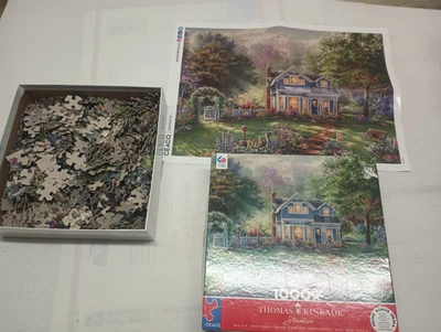 Ceaco SPRINGTIME MEMORIES Thomas Kinkade Art Puzzle 1000 pc - Image 1 of 4