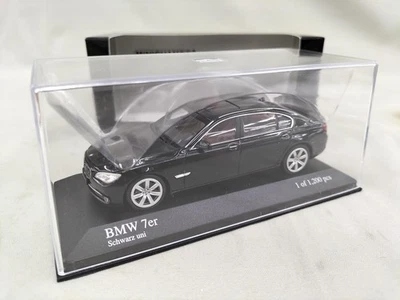 Modellino auto Minichamps BMW Serie 7 F02 2008 nero scala 1/43 - Immagine 1 di 4