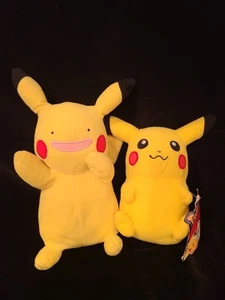 SET: Pokemon Ditto Pikachu Plüschtier WCT Wicked Cool & Pikachu Stofftier mit Etikett - Bild 1 von 8