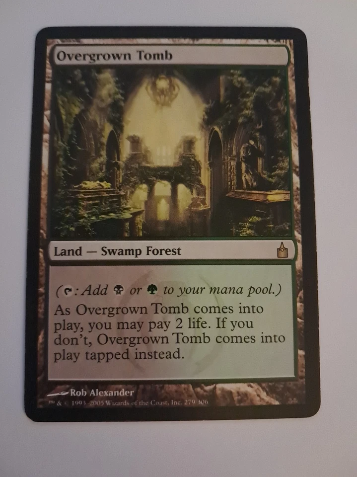 Overgrown Tomb MP/HP Magic the Gathering Ravnica City of Guilds MTG - Image 1 of 4