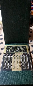 Vintage Calculator Ve-Po-Ad Manual Adding Machine With Stylus Circa 1940s - Picture 1 of 9