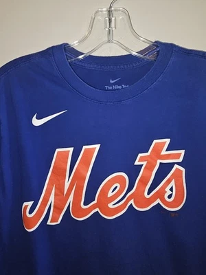 Nike New York Mets David Wright Retirement Promo 2018 Small Mens Blue Tee MLB - Image 1 of 4