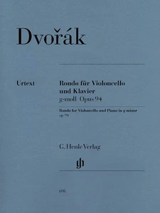 Dvorak Rondo for Cello & Piano G Minor Op 94 Henle Urtext Sheet Music Book - Picture 1 of 1