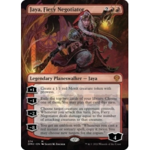 Jaya, Fiery Negotiator (borderless) M/NM Magic MTG Dominaria United - Image 1 of 1