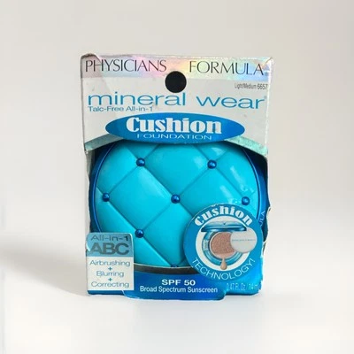 PHYSICIANS FORMULA Mineral Wear Cushion Foundation #6657-Light/Medium Rare. READ - Image 1 of 2