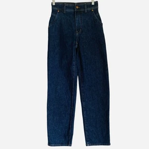 Madewell The Perfect Vintage Straight Jean Blue 24 High Rise Cotton Hemp Casual - Picture 1 of 13