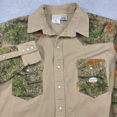 Camisa Rasco FR Perla Botón a Presión Hombres 5XL Larga LS Bronceada Camuflaje Pesada NFPA 2112 Foto 1 de 4