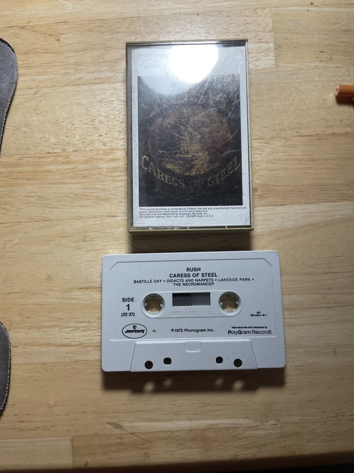 RUSH - Caress of Steel - Cassette Tape - 1975 - Image 1 of 1